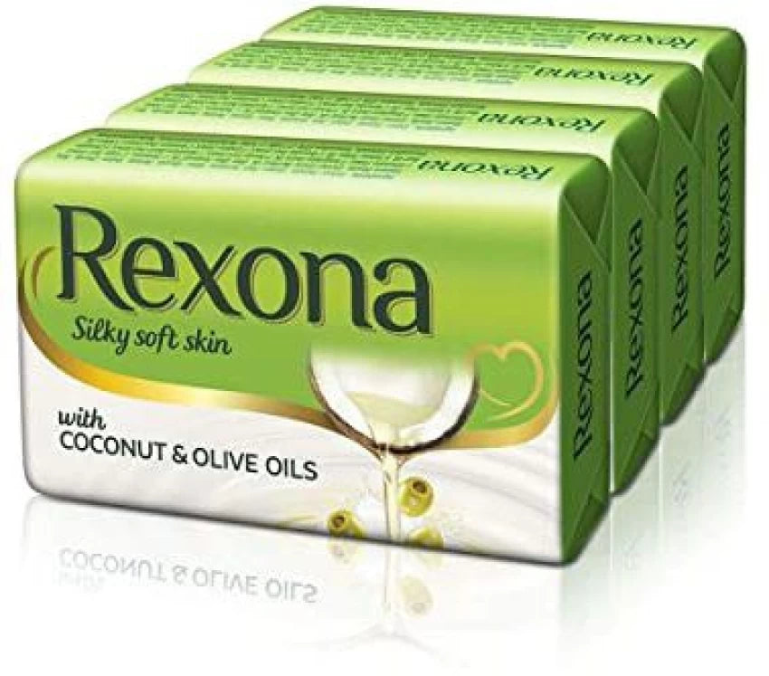 rexona coconut & olive oil soap 100g x 4