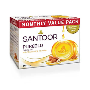 santoor pureglo soap 125g x 3