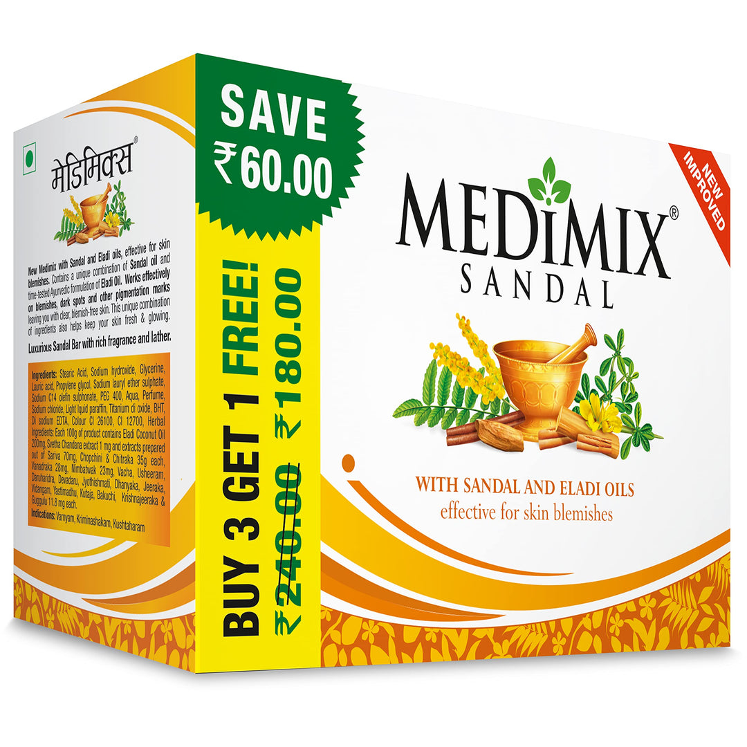 medimix ayurvedic sandal 125g x 3