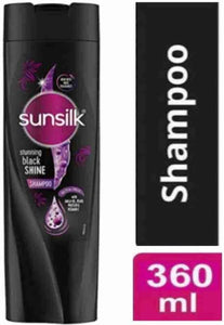 Sunsilk stunning Black shine active mix shampoo 360ML