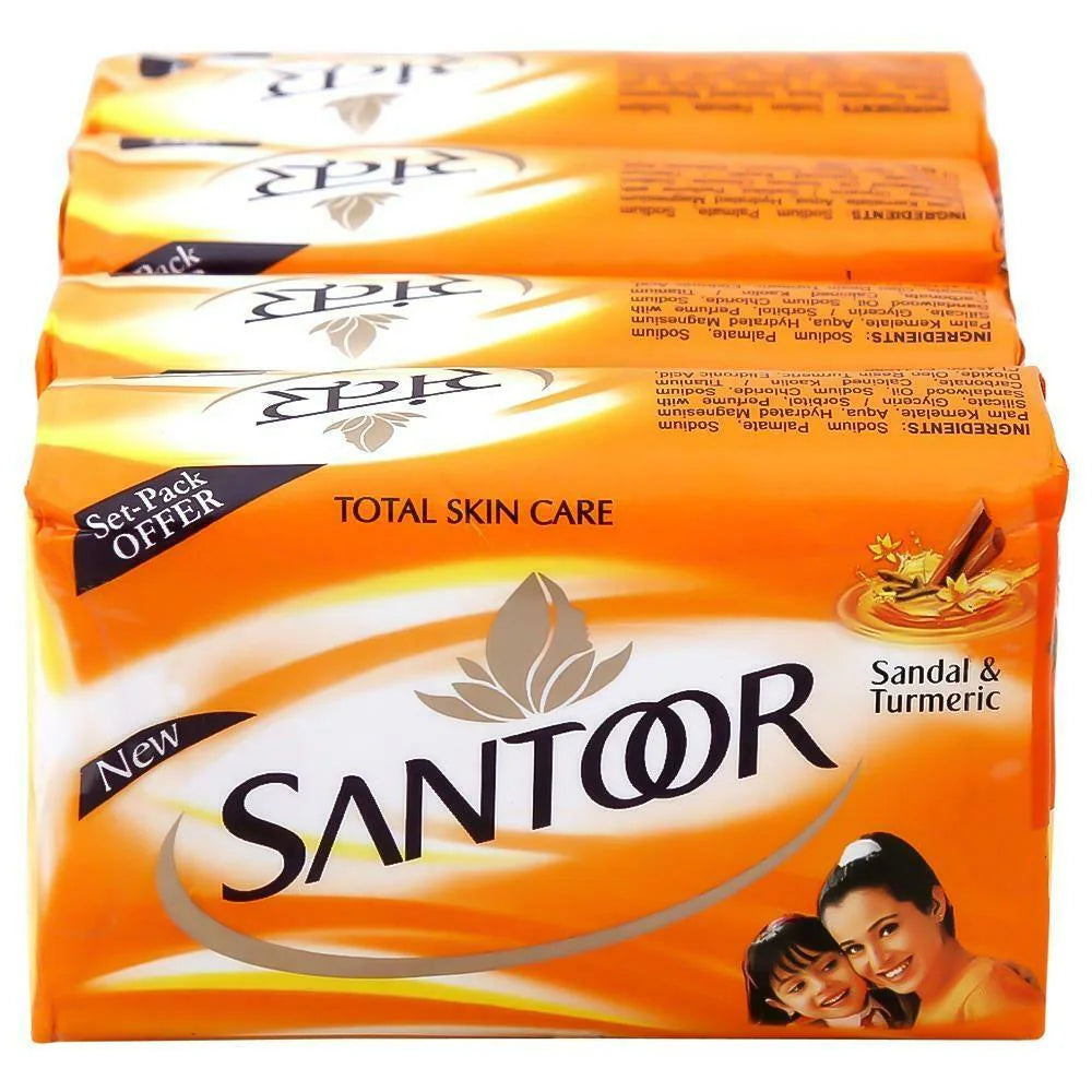 santoor sandal & turmeric 125g x 4